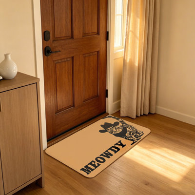 Tapis d'entrée pour chat Meowdy Cowboy