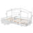 House-Shaped Twin Size Platform Bed With Three Built-In Storage Drawers-2132820432