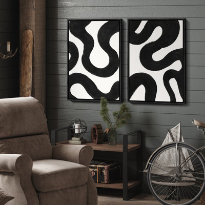 Art mural encadré, rétro, antique et classique pour chambre à coucher - 16 po x 24 po