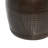 Storm Metal Brown Side End Accent Table with Marble Top