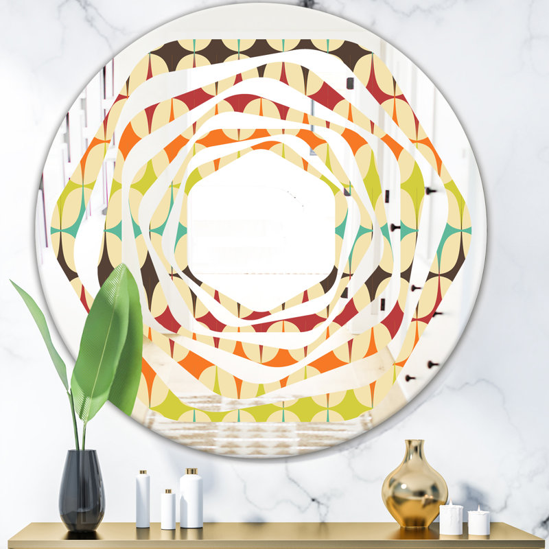 Miroir mural Whirl, H 23,6 po x l 23,6 po