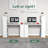 48 Inch Computer Desk with Bookshelf 3-in-1 Home office Desk with 4-Tier Bookcase & CPU Stand Space-saving Reversible Writing Desk-1178284692