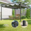 Abdelhamid 3.63m x 3m Metal BBQ Gazebo