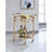 Lakelyn Oval Bar Cart with Two Shelves-1609875450