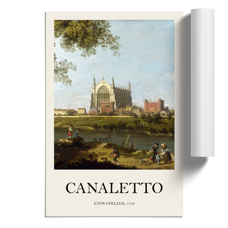 Eton College by Giovanni Canaletto - No Frame Painting, 42cm H x 30cm W x 0.1cm D