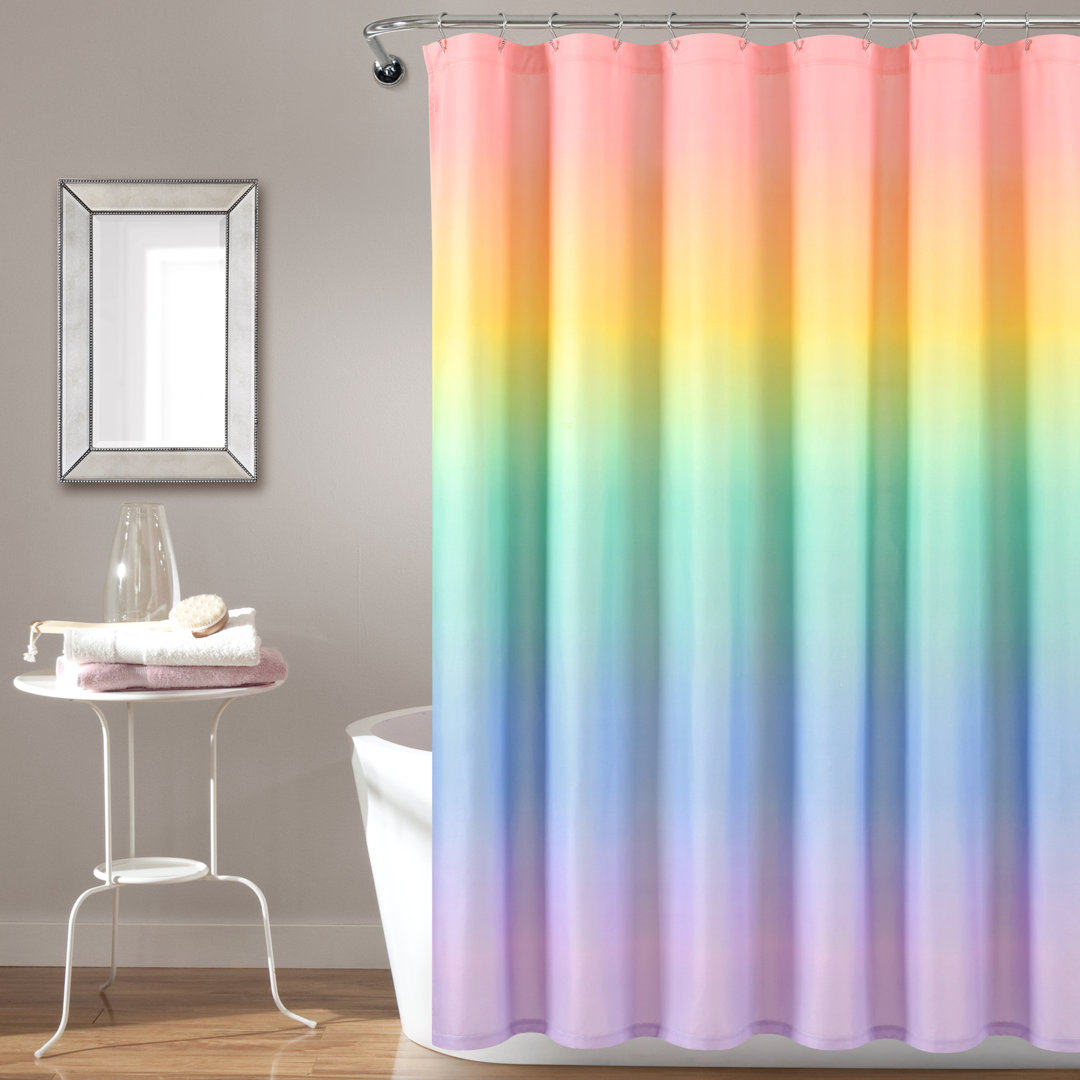 Ombre Shower Curtain Lush Decor