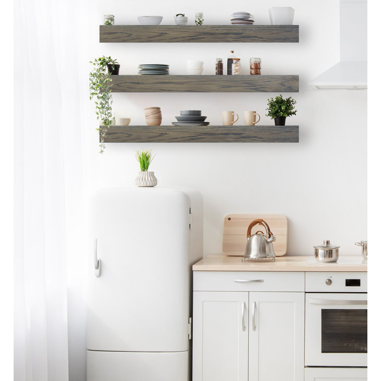 3 Piece Oak Floating Shelf