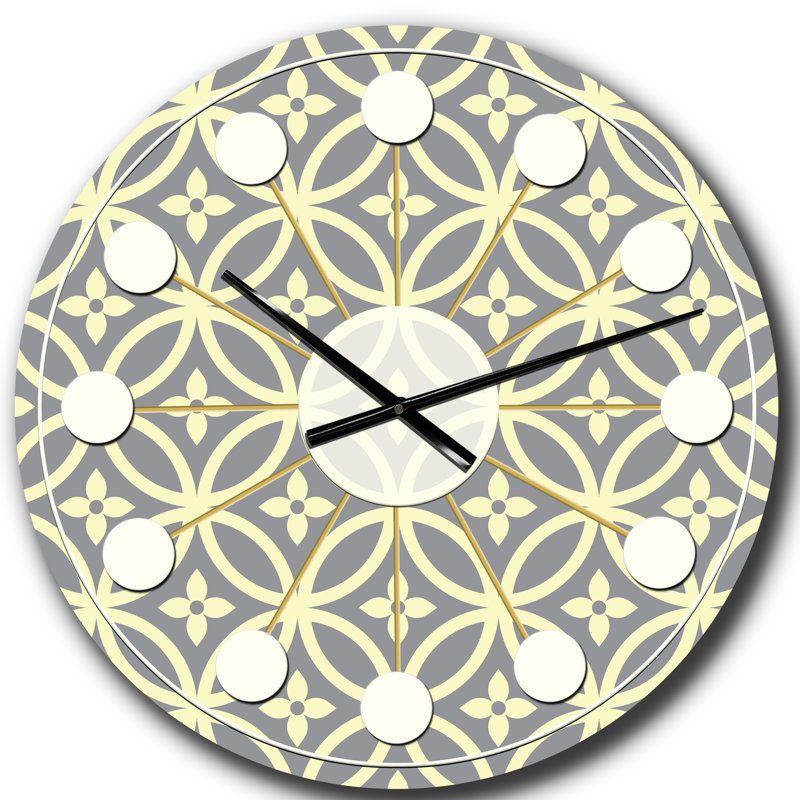 Horloge murale rétro Mid-Century, Surdimensionné