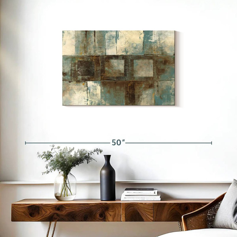 Avery Euclid Ave Variations bleu brun, H 20 po x l 30 po