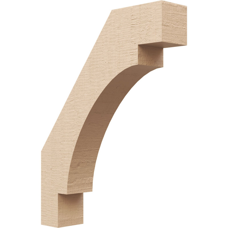 Attelle de genou en faux bois de cèdre brut Timberthane, l 3 po x P 14 po x H 18 po, brun clair apprêté