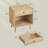Vansant 1 - Drawer Nightstand with Drawer and Open Compartment, Solid Wood Legs-1069273055
