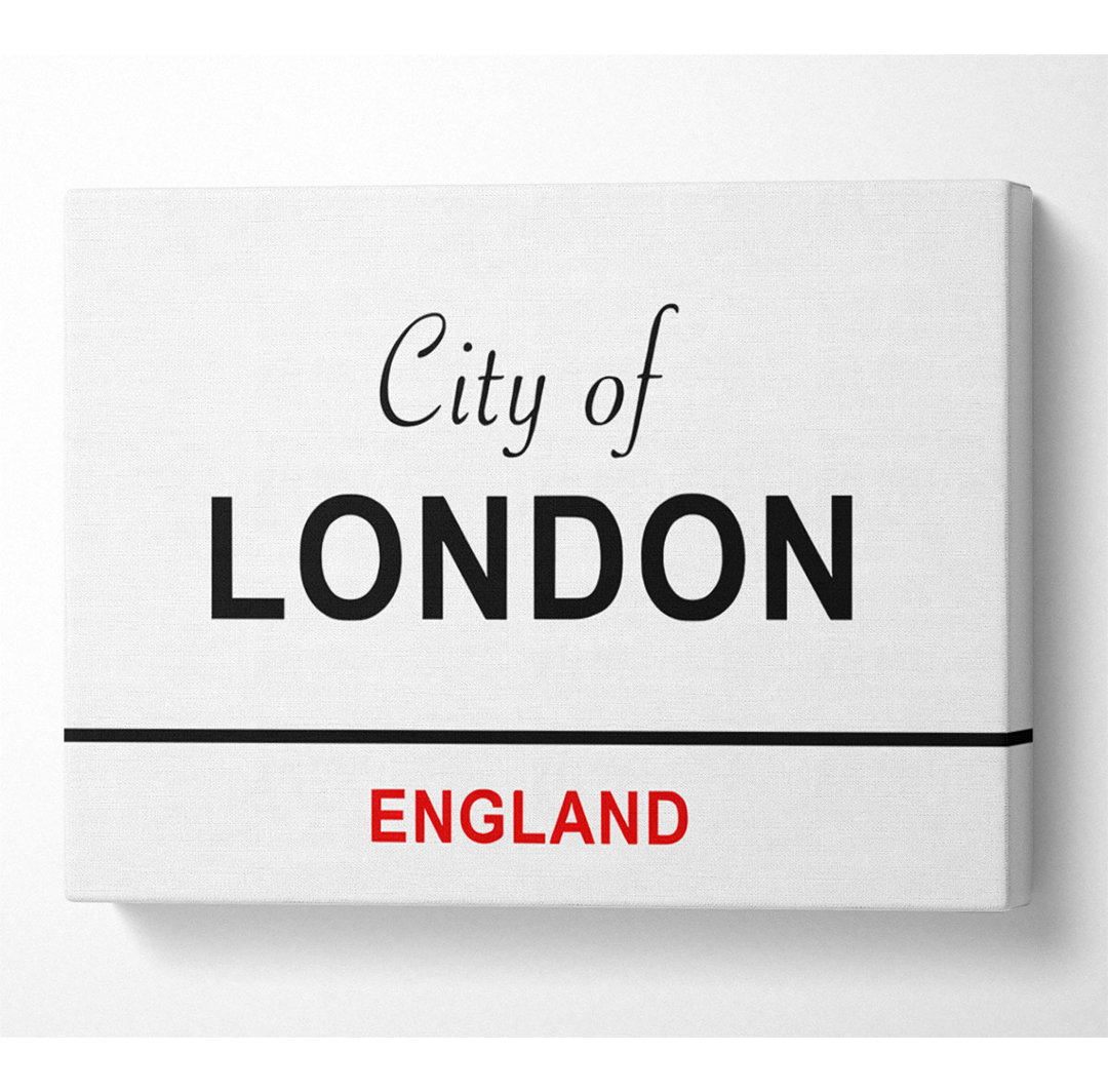 Kunstdruck City of London Signs