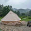 Tente de campement 4 saisons AquaWood - tente de camping Glamping imperméable 9,8 pi avec cric, beige Oxford