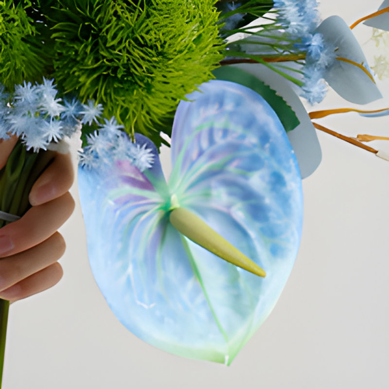Ornements de fleurs simulées