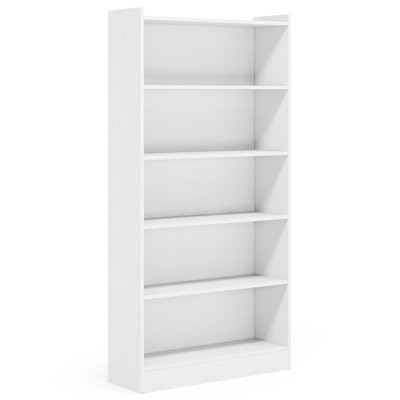 Bibliothèque haute H 72 "x l 35,4", 6 niveaux, blanc