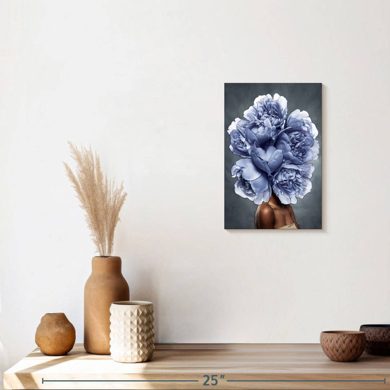 " Lady Peony VII " Print, 12" H x 8" W x 1" D