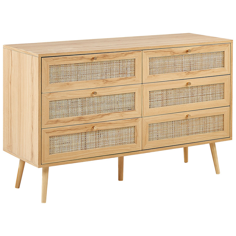 Jemnice 120cm W 6 - Drawer Chest of Drawers