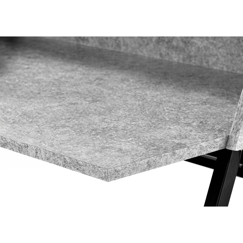 Bureau d'ordinateur, Gris/noir