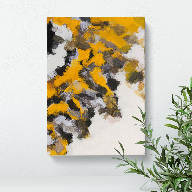 XC1022-4584X The Opposition Abstract 1 Piece Wrapped Canvas Wall Art, 50cm H x 35cm W x 3cm D
