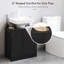 Armoire de rangement à piédestal, sous-lavabo, meuble-lavabo de salle de bain avec U et tablette interne réglable-110447470