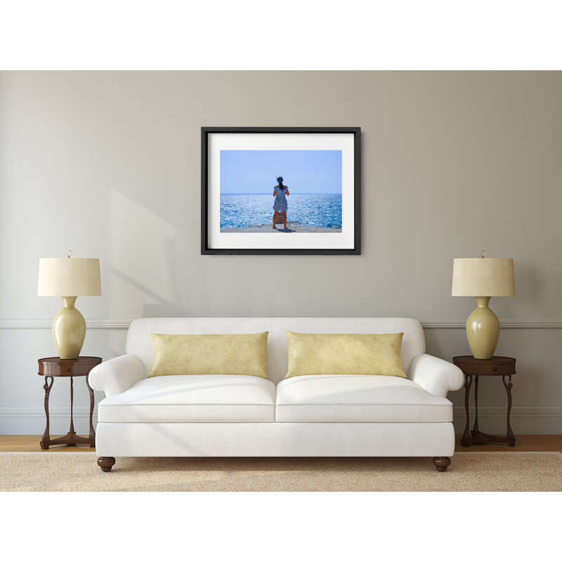 Calypso's Blues Print by Joseph Regan, 14" H x 16" W x 0.75" D, Black