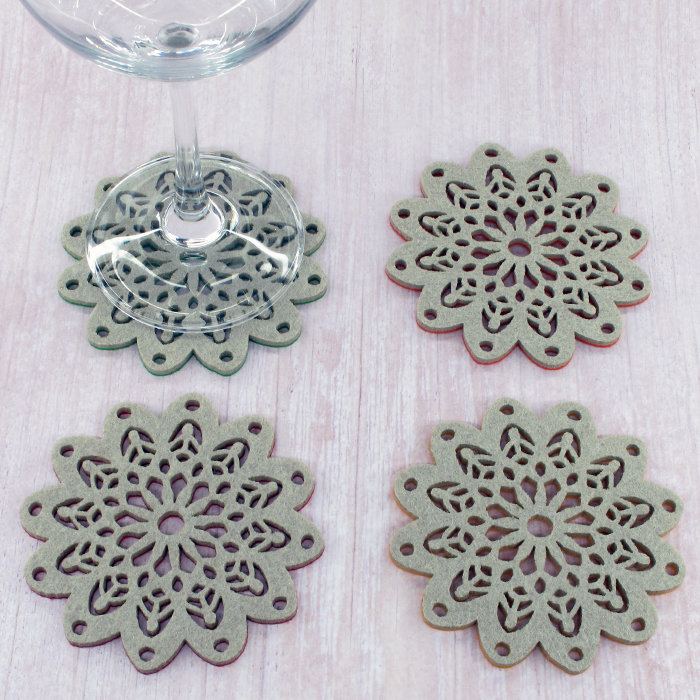 Round 4 Piece Coaster Set