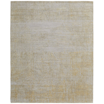 Eastfield Abstract Area Rug in Gold/Ivory