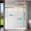 Portes de douche et de baignoire 68 po - l 72 po x H 76 po Porte de douche coulissante double sans cadre -101841486