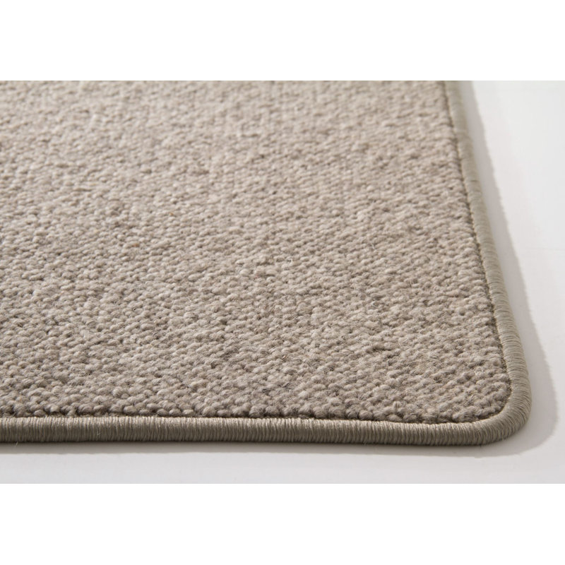 Donovan Solid Colour Wool Area Rug, Rectangle 100 x 200cm