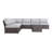 Khaleeqa Wicker Fully Assembled 6 - Person Seating Group with Cushions