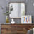 Square Mirror with Wood Frame