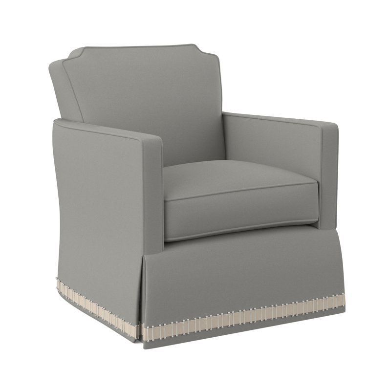 Elise Swivel Armchair, Fizz Ivory 100% Polyester