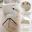 Modern Dining Chairs Set, Ergonomic Back with Soft Padded Armrests, 360° Swivel Thickened Breathable Seat, Sturdy Metal Legs, Easy Assembly-1696877348-1696785048