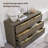 Cesiro 53.5"W Fluted Panel 6-Drawer Dresser With Gold Handles-1284272656-1293005194