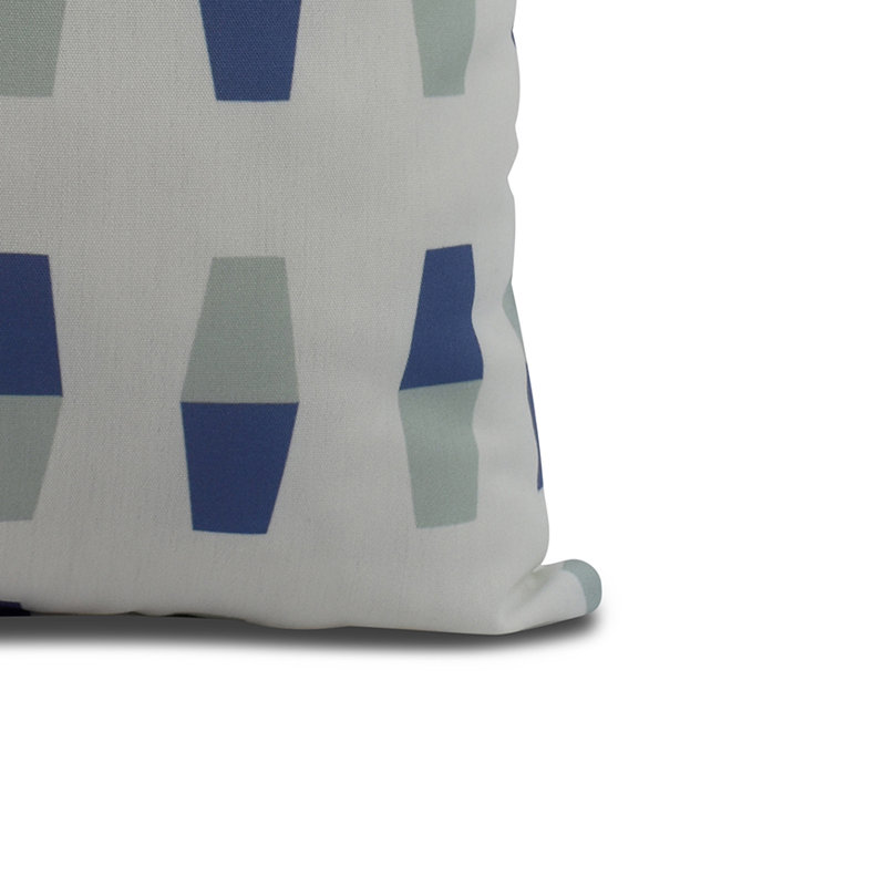 Housse et insert de coussin carré Nantucket, Bleu, 20 po x 20 po