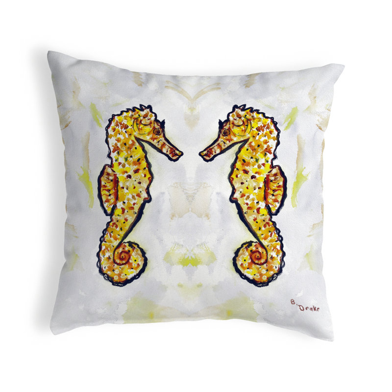 Housse et insert de coussin carré Sea Horses