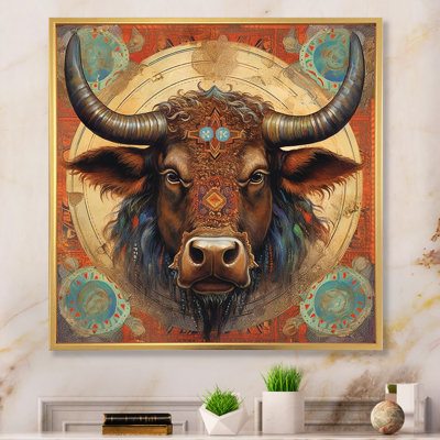 Astrological Buffalo - Buffalo/Bison Wall Art