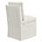Fontana 19" Wide Chenille Fabric Modern Down Fill Parsons Chairs with Casters