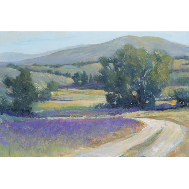 Lavender Meadow I by Tim O'Toole - Print on Canvas, Wrapped Canvas, 30cm H x 46cm W