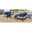 Ensemble de canapé d'extérieur en fer multi-personnes avec table, décoration en rotin, imperméable, antirouille, adapté au jardin, à la pelouse-121060101