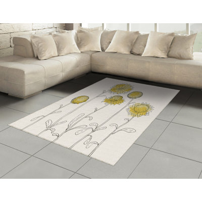 Jalyn Floral Hand Woven Area Rug