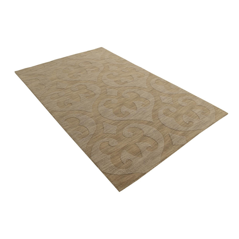Tapis brun clair 5 x 8 Powley