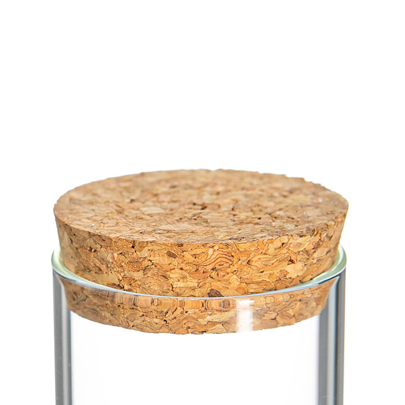 Argon Tableware - Glass Scandi Storage Jar with Cork Lid
