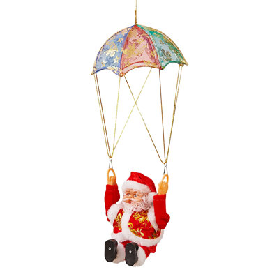 Santa Claus Snowman In Parachute Christmas Tree Hanging Ornament Xmas Decoration
