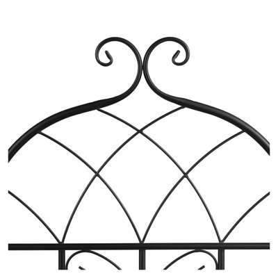 4-Pack Heavy Duty Metal Garden Trellis for Climbing Plants - Rustproof Iron Plant Support Stakes with Arched Design