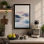 Misty Morning Lake Scandinavian 1 Piece Wrapped Canvas Wall Art-570816850-570816848