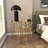 Etchison 3 Piece Gold Metal Accent Table with Mirrored Glass Top Set, 22", 25", 28"H
