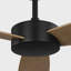  Ventilateur de plafond intérieur Paddle Smart 52 avec tige filetée, pales en chêne ABS et télécommande portable-65445739-65445748