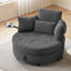 Fauteuil demi-tonneau de 50 po avec table d'appoint et rangement sous le siège-1903305619