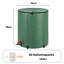 Récupérateur d'eau de pluie pliable de 50 gallons, réservoir portatif de collecte d'eau de pluie avec robinet, filtre, trop-plein et barres de support, récupérateur d'eau de pluie pliable pour l'irrigation du jardin et de la pelouse-133682742